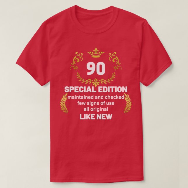 90th birthday funny gift 90 years old  T-Shirt (Design Front)