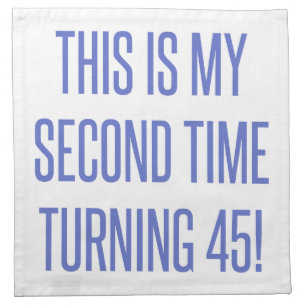 90th Birthday Gag Gift Cloth Napkin