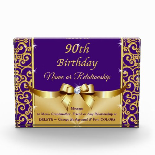 90th Birthday Gifts for Grandma Mother or Anyone