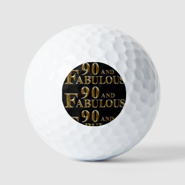 90th Birthday  Golf Balls (Front)