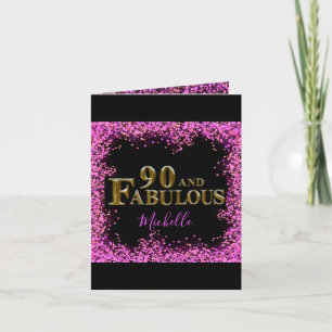 90th Birthday Holiday Card