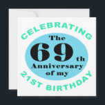 90th Birthday Humor Card<br><div class="desc">A hilarious birthday gag gift idea that celebrates the milestone anniversary of youth.</div>