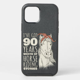 90th Birthday Ninety - 90 Years Old Horse Rider T- OtterBox Symmetry iPhone 12 Pro Case