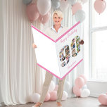 90th Birthday Number 90 Collage Pink Grandma Giant Card<br><div class="desc">Say Happy 90th Birthday with a giant birthday card and a unique photo collage. This jumbo birthday card for grandma (editable) has a big 90 filled with your own family photos. The template is set up for you to edit "grandma" to great nana or any other name you like. You...</div>