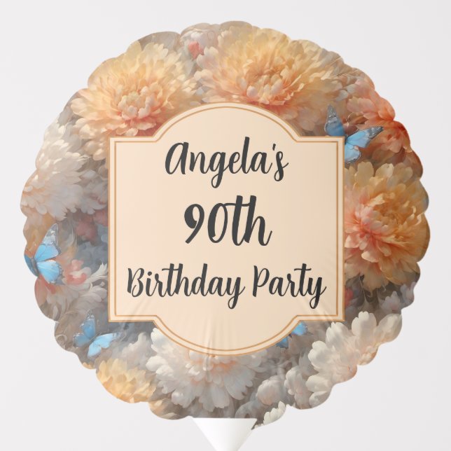 90th Birthday Party Balloon (Front)