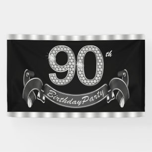 90th Birthday Party Banner