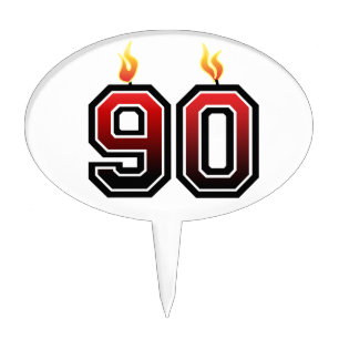 90th Birthday Party Cake Topper