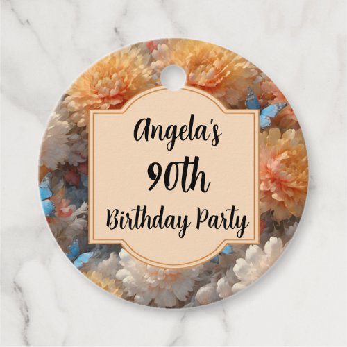 90th Birthday Party Favor Tags