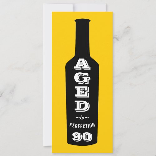 90th Birthday Party Invitation Aged to Perfection