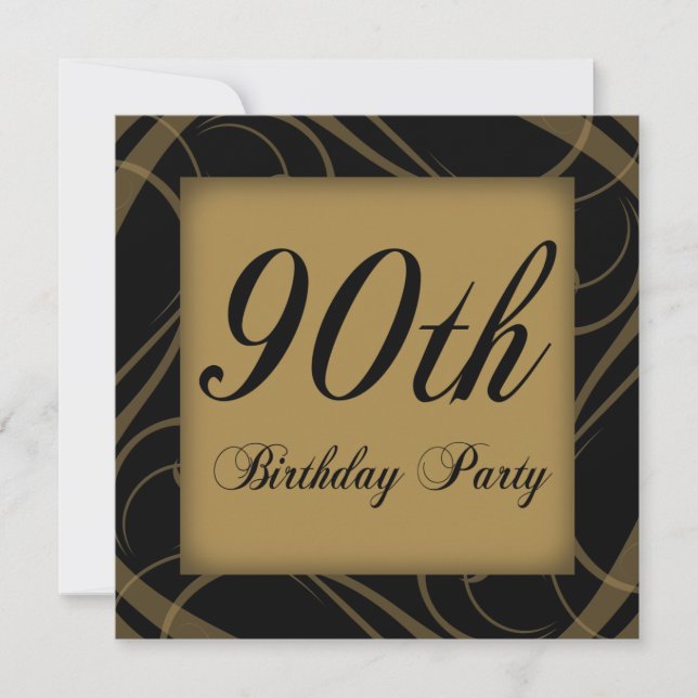 90th Birthday Party Invite (Front)