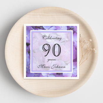 90th Birthday Party Paper Napkins by henishouseofpaper at Zazzle