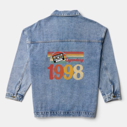 90th birthday party party vintage 1998 25th birthd denim jacket
