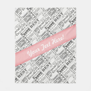 90th Birthday Party Personalized Gifts Fleece Blanket