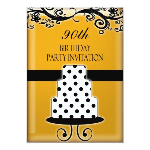 Custom 90Th Birthday Invitations 9