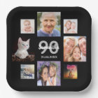 90th birthday party photo collage woman black