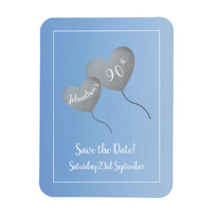 90th birthday party save the date magnet