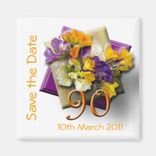 90th birthday party Save the Date Magnet