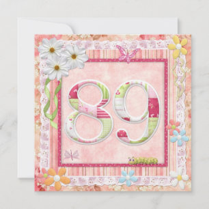 90th birthday party scrapbooking style invitation
