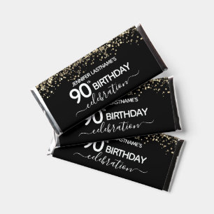 90th Birthday Party Thank You Hershey Bar Favors