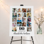 90th Birthday Photo Collage 18 Photos Foam Board<br><div class="desc">Celebrate three decades of memories with this 90th birthday photo collage poster. Designed to showcase 18 photos, it’s the perfect way to highlight favorite moments, milestones, and memories from childhood to now. A meaningful decoration for your birthday party, this collage doubles as a keepsake you’ll treasure long after the celebration....</div>