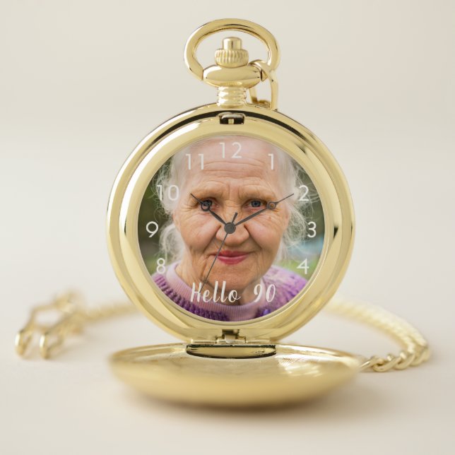 90th birthday photo pocket watch (Inside)