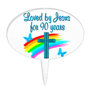 90TH BIRTHDAY PRAYER CAKE TOPPER