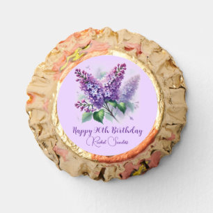 90th Birthday Purple Lilac Flowers Spring Reese's Peanut Butter Cups