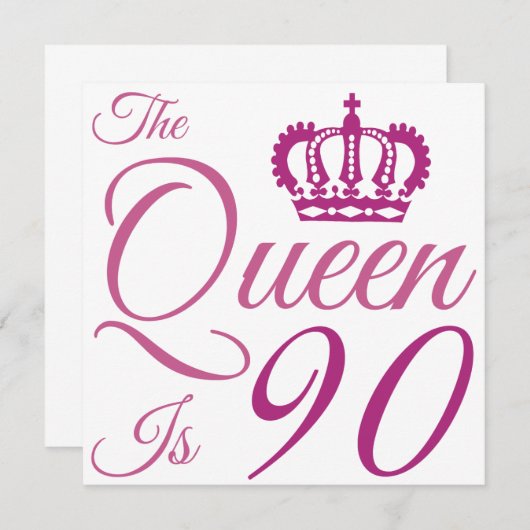 90th Birthday Queen (Front/Back)