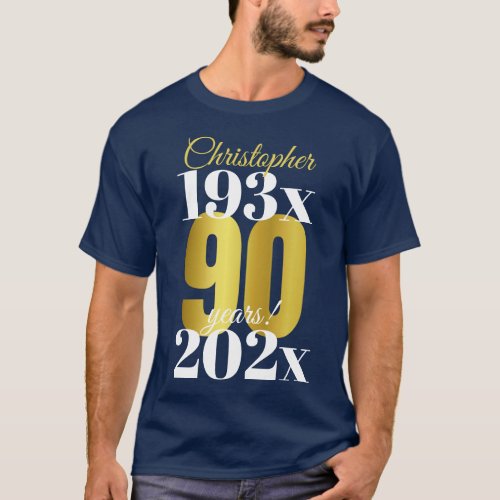 90th Birthday Special Dates T_Shirt