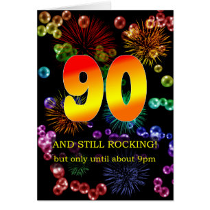 90th Birthday Still Rocking Cards