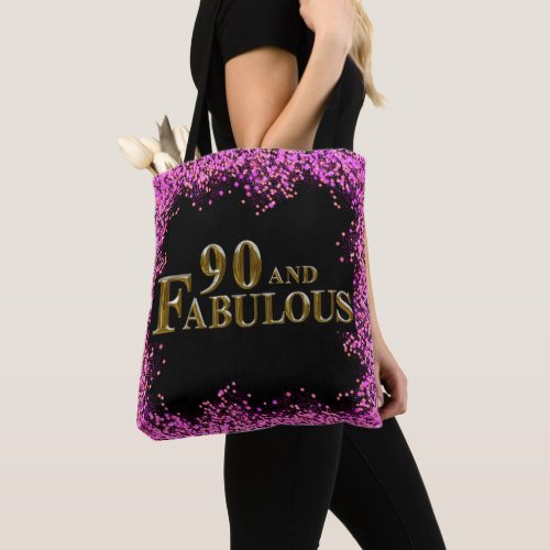 90th Birthday  Tote Bag