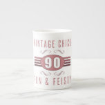 90th Birthday Vintage Chick Tea Cup