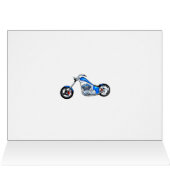 90th Birthday with a Flaming Motorcycle Cards (Inside Horizontal (Top))