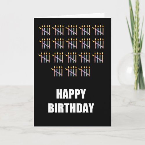 90th Birthday with Candles Card