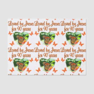 90TH BUTTERFLY BIRTHDAY TISSUE PAPER