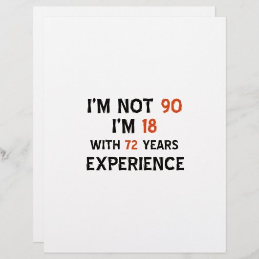 90th cool birthday designs (Front/Back)