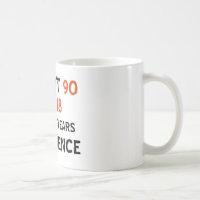 90th cool birthday designs coffee mug