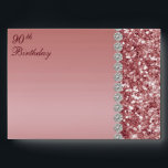 90th Elegant Rose Gold Birthday Envelope<br><div class="desc">These elegant and luxurious rose gold glitter and diamond sided 90th birthday invitation envelopes are perfect for your celebration. Their chic and modern fonts are crisp and clean and make these envelopes unique and one-of-a-kind. Order these for your invitations and thank you cards (remember to not order the white envelopes...</div>