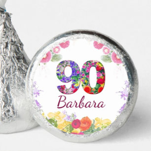 90th Floral Birthday Party Chocolates Hershey®'s Kisses®