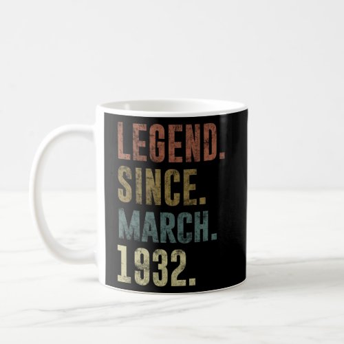 90Th Legend Since March 1932 Coffee Mug