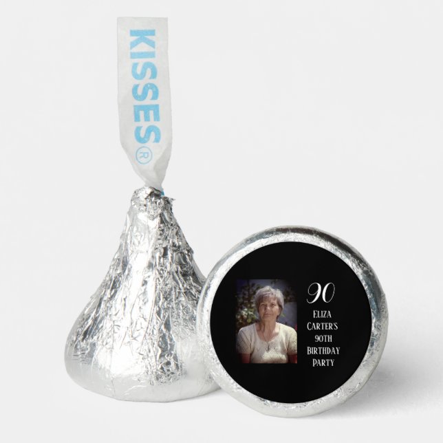 90th Ninety Elegant Birthday Party Hershey®'s Kisses® (Front)