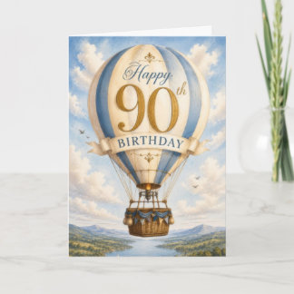 90th Vintage Birthday Card