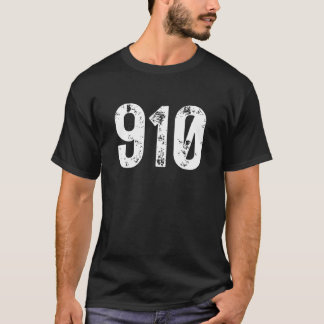 910 Area Code Fayetteville NC Mobile Telephone Are T-Shirt