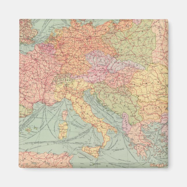 910 Lines of Communication, Central Europe Magnet (Front)