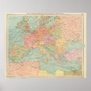910 Lines of Communication, Central Europe Poster