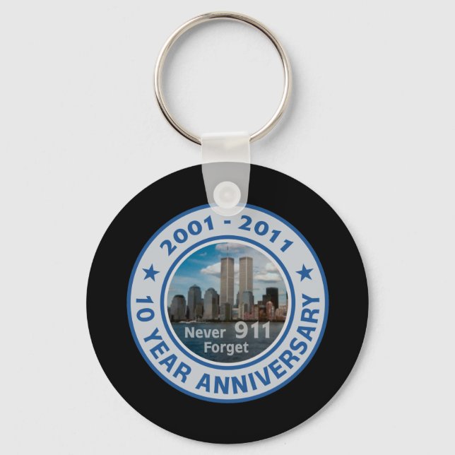 911 10 Year Anniversary Keychain (Front)