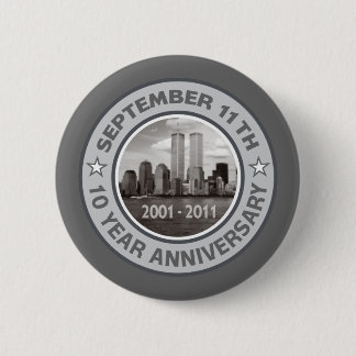 911 10 Year Anniversary Pinback Button