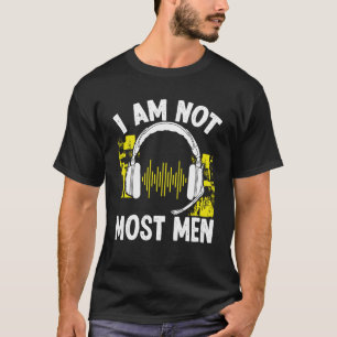 911 Dispatch Operator I am not most Men Thin Gold  T-Shirt