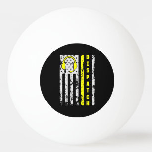 911 Dispatch Operator Thin Gold Line Dispatcher  Ping Pong Ball