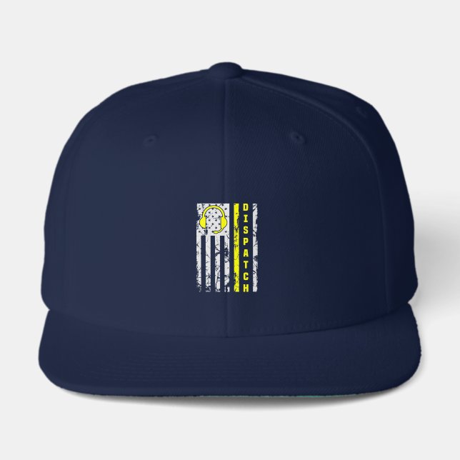911 Dispatch Operator Thin Gold Line Dispatcher Visor (Front)
